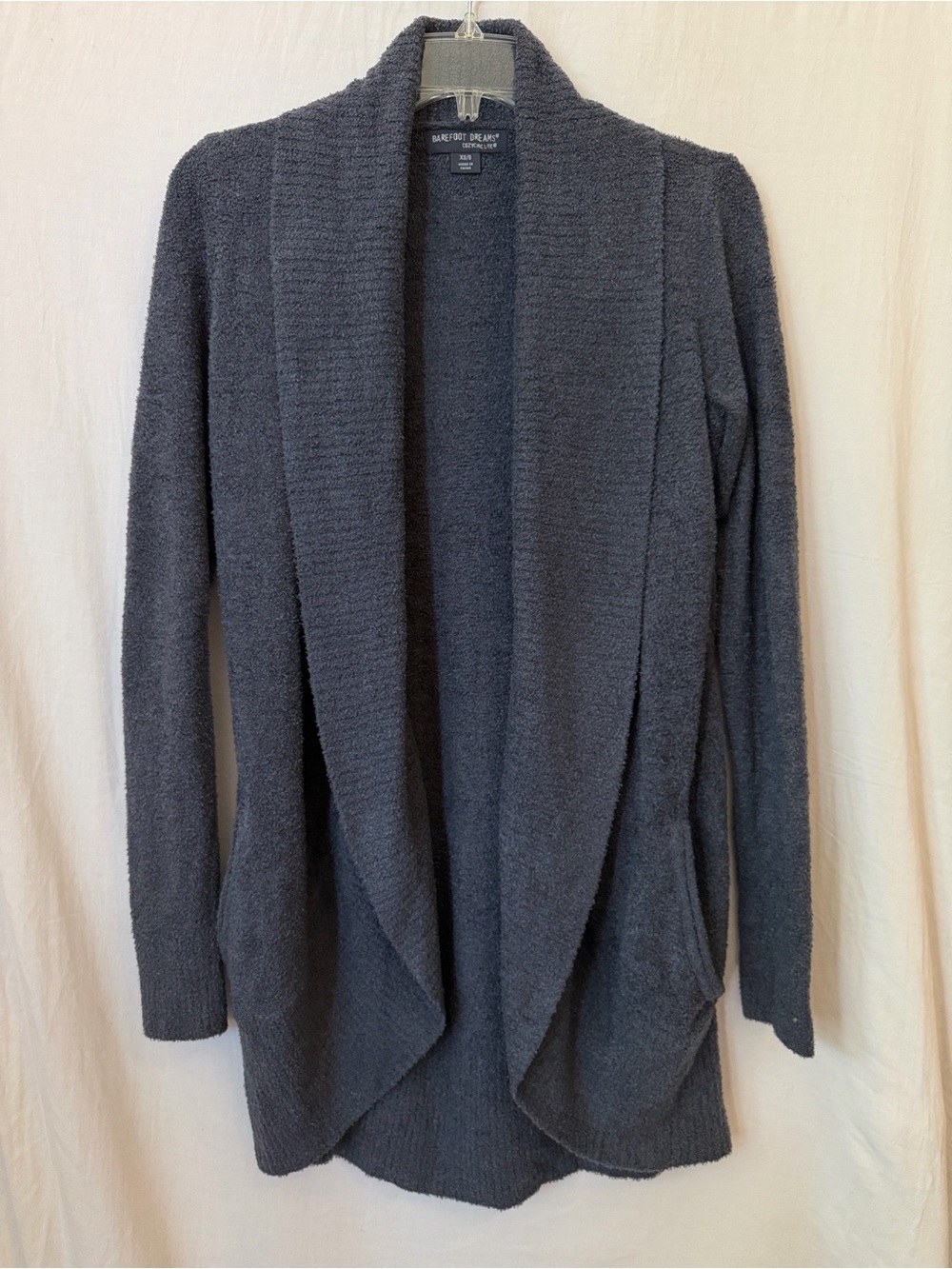 Barefoot Dreams CozyChic Lite Long Cardigan Charcoal XS/S